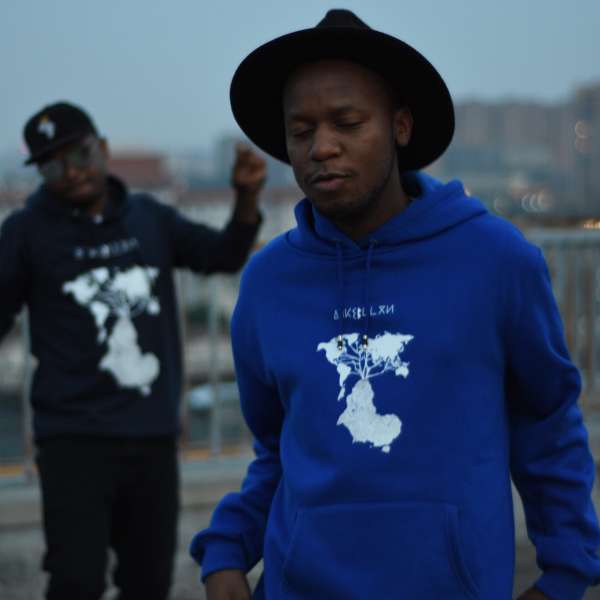 Alkebulan Blue and Navy Hoodies